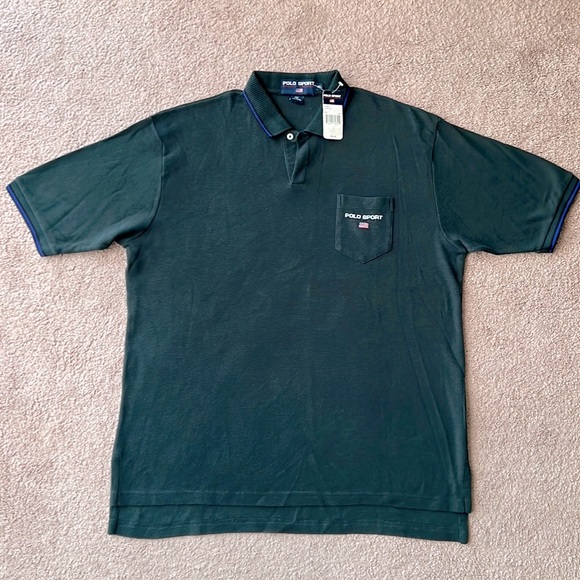 Polo Ralph Lauren Other - Vintage NWT Polo Sport Ralph Lauren Waffle Knit Short Sleeve Polo Shirt